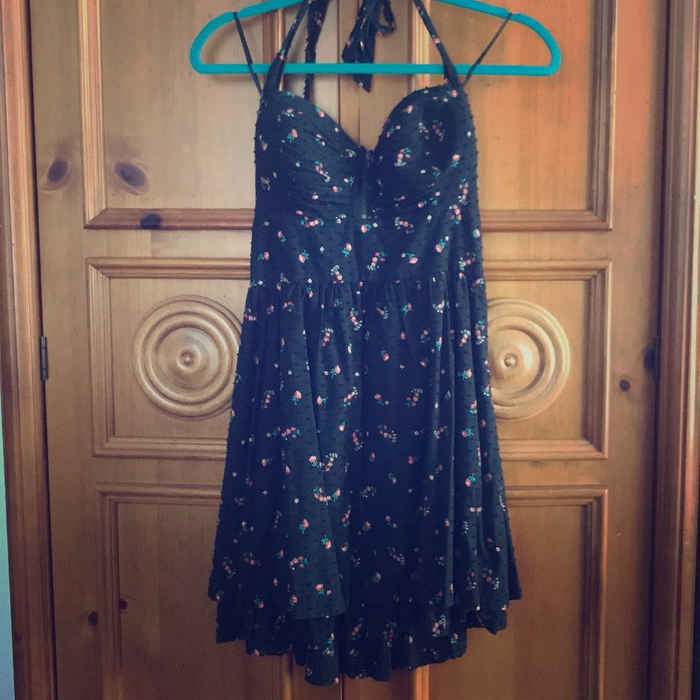 GUESS Juniors Black Halter Dress Size 9